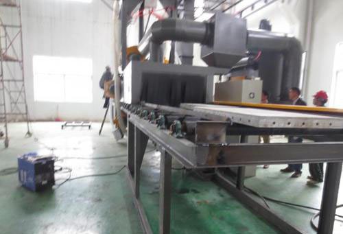 鋁膜板拋丸機，鋁膜板清理機翻新舊，去除水泥浮漿