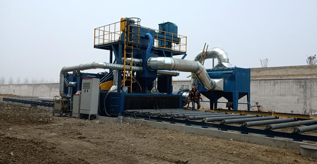 鋼板拋丸打砂機(jī)，鋼板噴砂打沙機(jī)